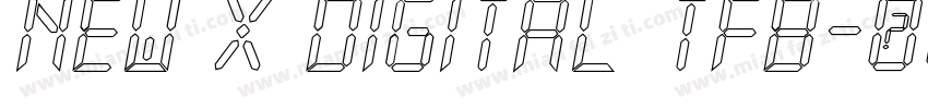New X Digital tfb字体转换